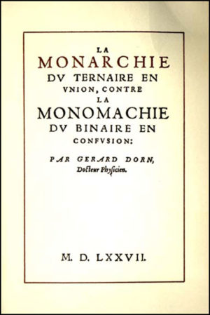 LA MONARCHIE DU TERNAIRE Gérard DORN