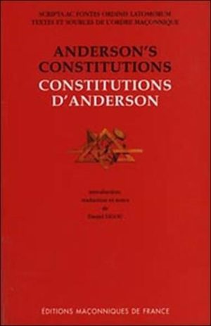 Constitutions d'Anderson - 1723