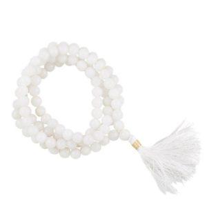 Mala Agate blanche 108 perles