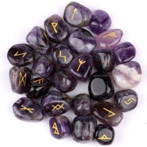 Runes en améthyste