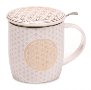 Coffret infuseur à thé Mug Fleur de Vie