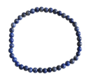 Bracelet en lapis lazuli 4 mm