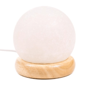 Mini lampe en sel blanche sphère avec USB et LED