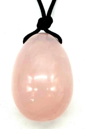 Oeuf de yoni en quartz rose