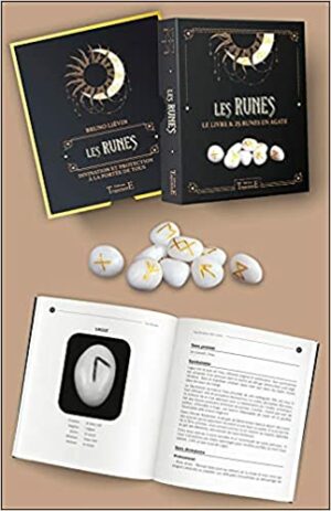 Les Runes. Le livre & 25 runes en agate