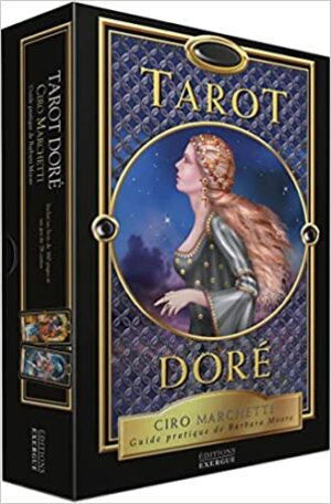 Tarot Doré - Guide pratique, avec 78 cartes et 1 sac en satin